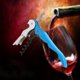 thumbnail image 4 of Abrebotellas con llave de vino, sacacorchos de doble bisagra de acero al carbono azul, 4 of 4