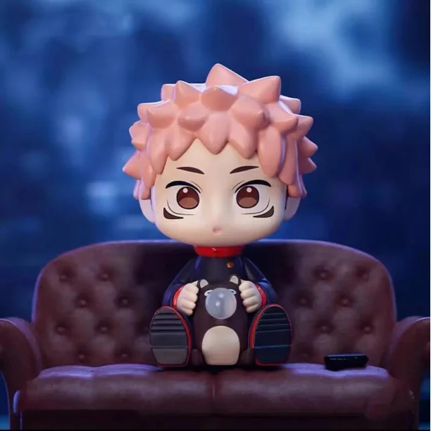 Figura de la serie de uniformes de Anime Jujutsu Kaisen, maniquí de caja ciega, bastón de tigre Gojo Satoru, figura de Yuren, regalos de cumpleaños festivos, juguetes