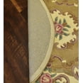 thumbnail image 5 of Beige Round Woolen 4 ft Area Rug MystiqueDecors Modern Wool Carpet for Living Dining Room Bedroom Rugs Canvas Backing, 5 of 5