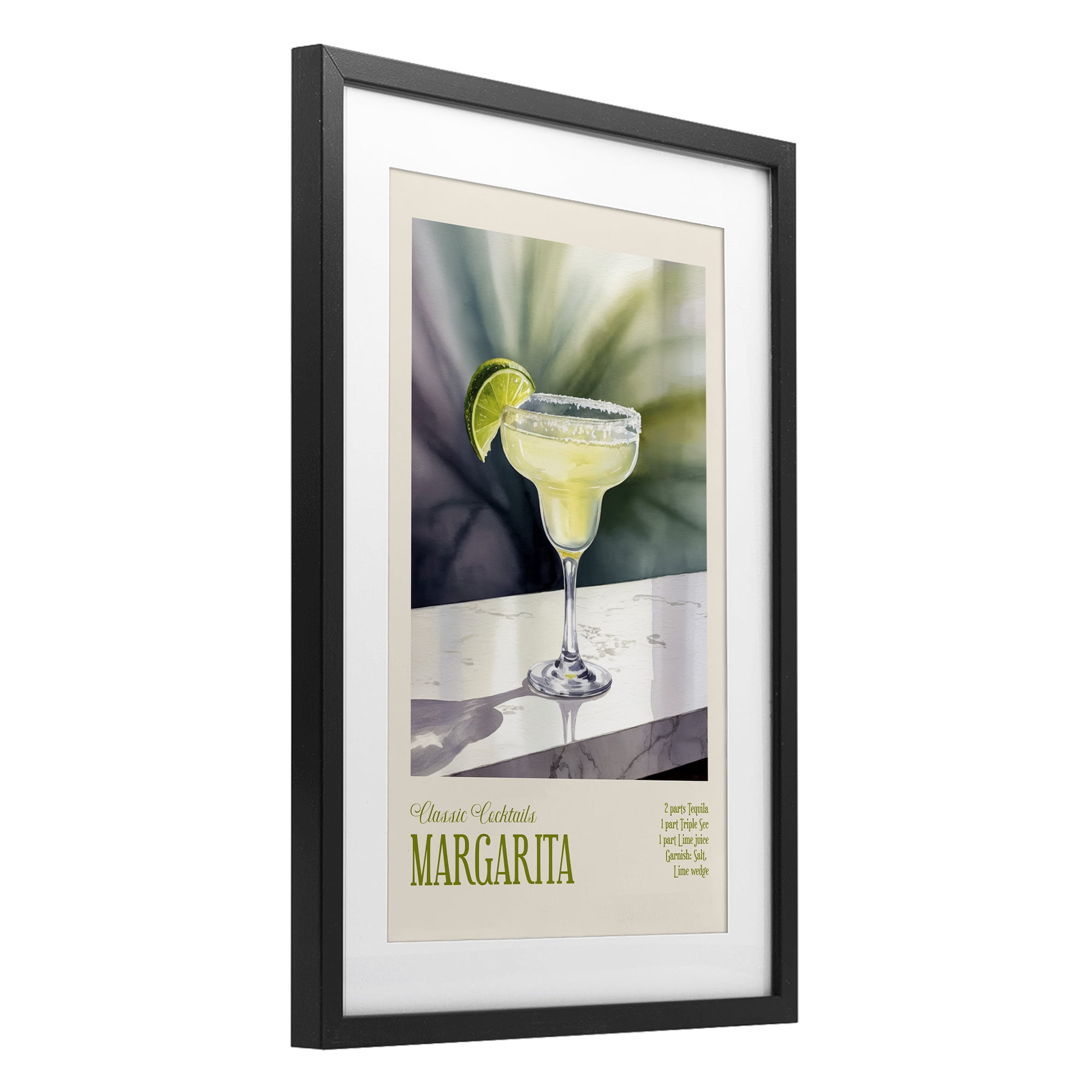 Stupell Industries Margarita on Marble Black Framed Print Under Glass, design by Andreas Magnusson