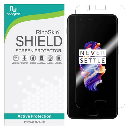 OnePlus 5 Screen Protector RinoGear Flexible HD Crystal Clear Anti-Bubble Unlimited Replacement