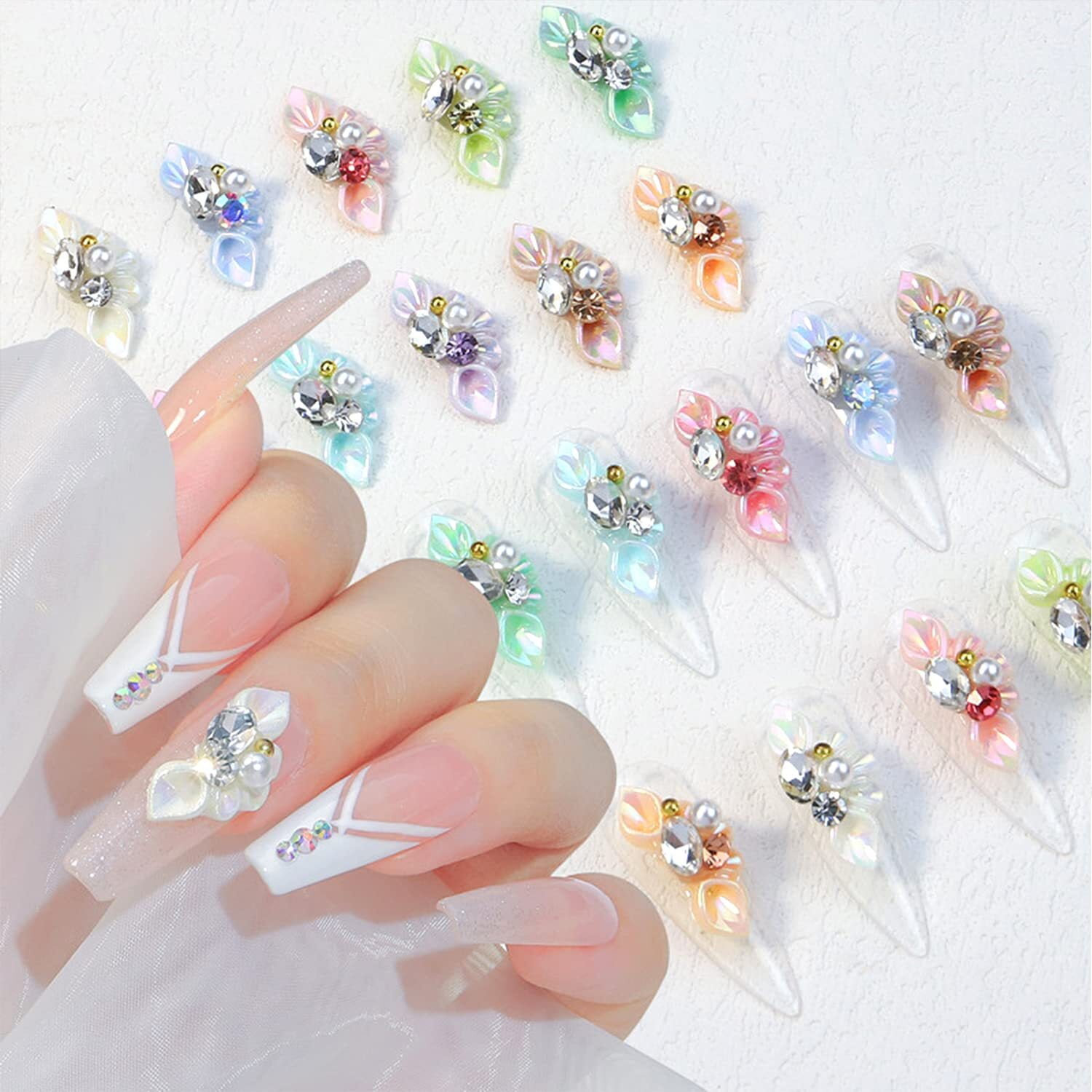 Nail Art Rhinestones Gems - Nail Crystals Charms Manicure Decorations  309pcs Pac