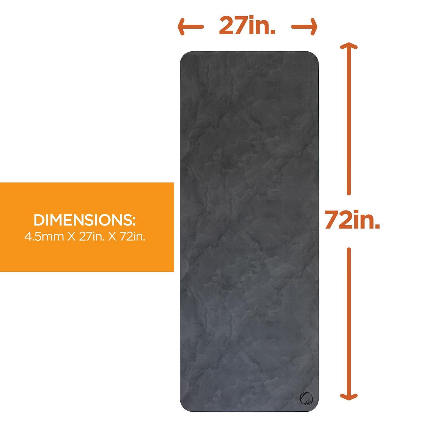 Tapis de yoga en caoutchouc PU imprimé