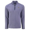 thumbnail image 2 of Men's Cutter & Buck  Heather Purple Minnesota Vikings Peshastin Eco Fleece Tri-Blend Raglan Recycled Quarter-Zip Jacket, 2 of 3