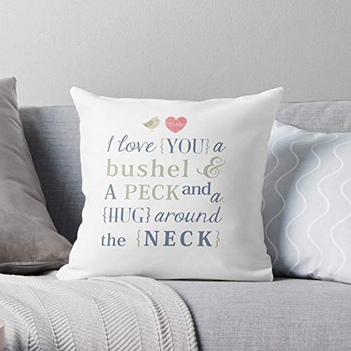 I Love You A Bushel And A Peck Pillow Case Cover 