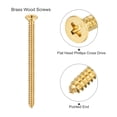 thumbnail image 4 of Uxcell Tornillos de Madera de Latón M6x80mm, Conector Autoperforante de Cabeza Plana Phillips, Paquete de 4, 4 of 5