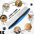 thumbnail image 4 of General 7 in 1 Pet Grooming Kit - Dog&Cat Comb, Deshedding Brush, Nail Clipper with File, Bath Brush - Premium Pet Supplies (Blue), 4 of 14