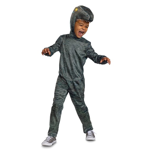 Toddler Boys Size (3T-4T) Blue With Glowing Eyes Deluxe Halloween Child Costume Jurassic World, Disguise