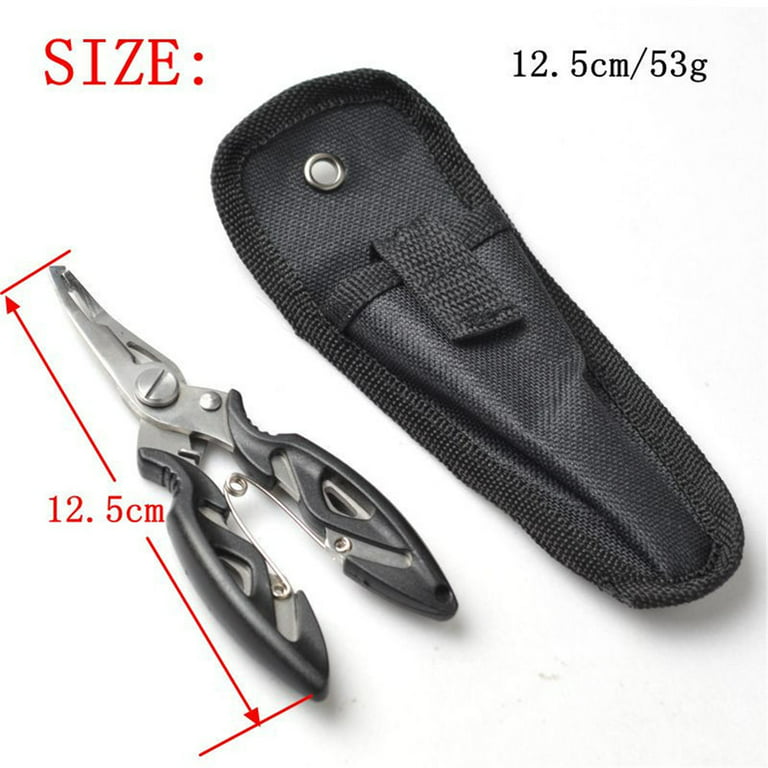 Stainless Steel Straight Handle Fish Controller + Multifunction Lure Pliers  Fishing Kit 