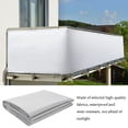 thumbnail image 3 of SHSLING Waterproof Balcony Privacy Screen Fence Windscreen Cover Fabric Shade Netting Cloth with Grommets UV Protection for Deck,Patio, Backyard, Porch, Railing Shield, 3 of 7
