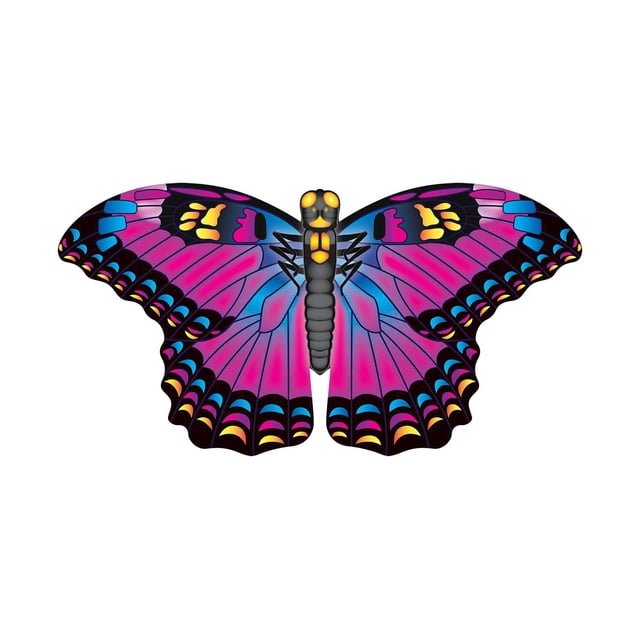 X Kites Nylon Butterfly Kite 34 Inches Wide Ready to Fly - Amethyst