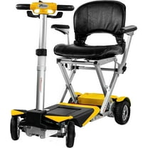 Transformer 2 Automatic Folding Travel Scooter Yellow with Lightweight Lithium Battery, Airline Approved