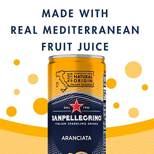 San Pellegrino Italian Sparkling Drink Aranciata (Pack of 5)