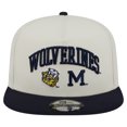 thumbnail image 2 of Men's New Era White Michigan Wolverines Collegiate 9FIFTY A-Frame Snapback Hat, 2 of 5