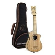 Bamboo Series All Solid Soprano Acoustic-Electric Ukulele with Bag