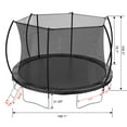thumbnail image 4 of Ambifirner 14 FT Trampoline with Safety Enclosure Net，Outdoor Trampoline With Jumping Mat and Spring Cover Padding, Ladder for Kids and Adult, 4 of 7