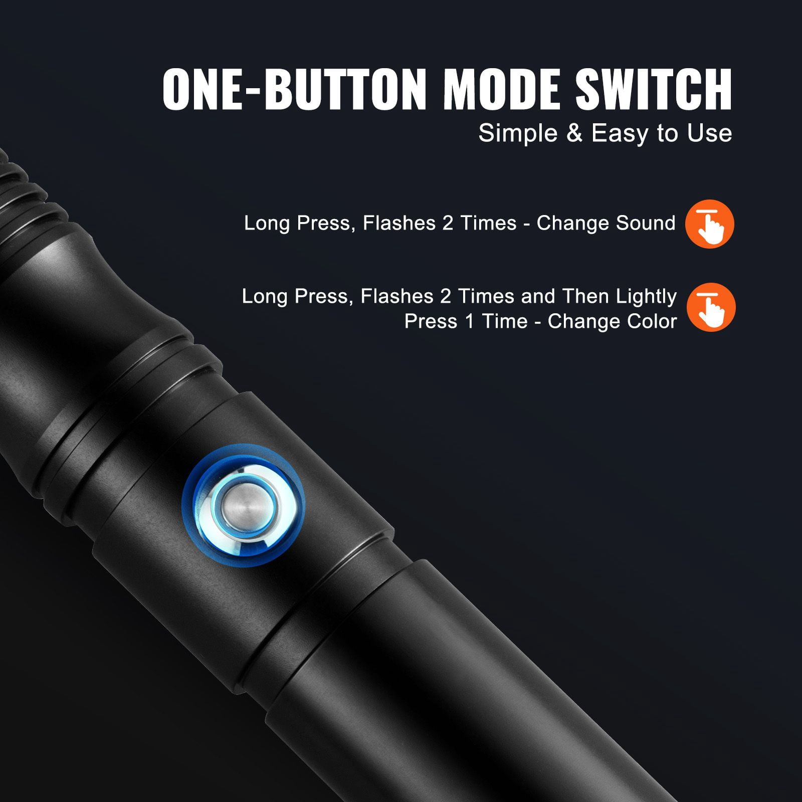 Rechargeable LED Light Sword, 40-Inch with 16 Sound Effects and 12 RGB Light Modes, Motion Control, Aluminum Alloy Handle, Ideal for Halloween and Parties