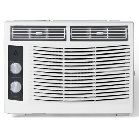 5,000 BTU Window Air Conditioner for Room Up to 200 Sq. Ft, 3 In 1 Quiet Window AC Unit with Cool, Fan, Dry Modes, Mechanical Control & Easy Install for Bedrooms, Apartments, Dorms