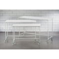 thumbnail image 2 of Tripar Wood Nesting Tables with Casters - White Set of 3, 2 of 5