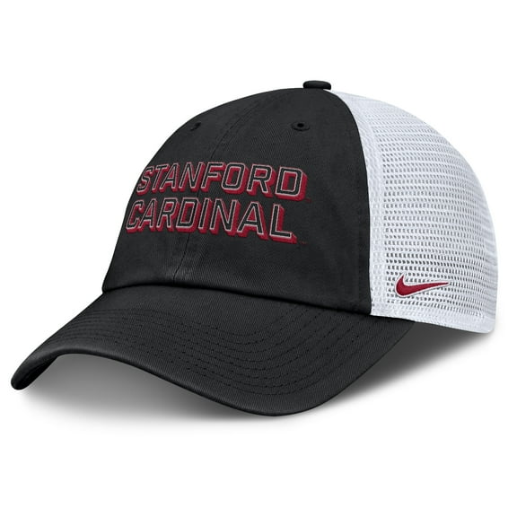 Men's Nike Black Stanford Cardinal 2025 Gameday On-Field Club Adjustable Trucker Hat