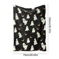 thumbnail image 4 of Xuniizn Halloween Throw Blanket Throw Size Cozy Fleece Blanket - 300GSM Ultra Soft Microfiber Printed Blanket for Halloween Decor, Halloween Gifts for Kids & Adults, 4 of 7