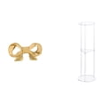 thumbnail image 1 of Asa de mueble,Tirador de latón con forma de lazo para muebles o armario,Mesa auxiliar redonda,Mesa auxiliar redonda de acrílico transparente de 3 niveles para sala de estar,Mesita de noche, 1 of 8