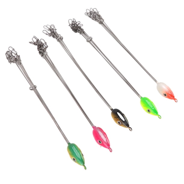 Kit de aparejos de pesca con señuelos, 5 piezas de aparejos de pesca con señuelos y paraguas, aparejos de pesca con paraguas confiables y duraderos