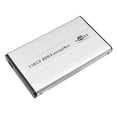 thumbnail image 1 of Hard Drive Enclosure, USB2.0 to IDE Disk Case Hdd Enclosure Docking Station with 2.5 HDD for Desktop PC Computer Portable Box Aluminum Alloy Silver Not Inclube Disk, 1 of 7