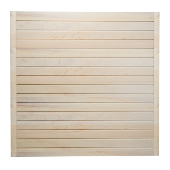 4'H x 4'W PVC Slatwall Panels Garage Wall Storage System, Wood Grain Slat Wall Paneling Garage Organizers
