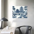 thumbnail image 4 of Nawypu Chinoiserie Blue And White Porcelain Chinese Style Pattern Canvas Wall Art Printed Canvas Pictures Artwork Posters Decoration for Living Room Bedroom Office Coffee Club Home Christmas, 4 of 6