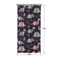 thumbnail image 5 of Purple Cartoon Dinosaurs Leaves Pattern Shower Curtain 36"x72" ,Bathroom Decorative Shower Curtains Set with 12 Hooks,Modern Waterproof Washable Shower Curtain, 5 of 6