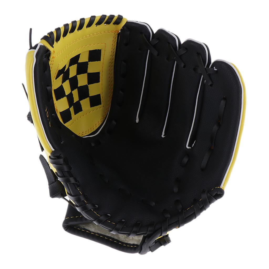 PU leather Teeball Glove Left Handed Youth Kids Adults Baseball  Mitt Mitten 
