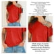 thumbnail image 5 of Tops de manga corta cruzados con hombros inclinados para mujer,Camisetas cruzadas con hombros inclinados para mujer Tops con hombros descubiertos para mujer Camisetas con hombros descubiertos para mujer Alta capacidad, 5 of 6
