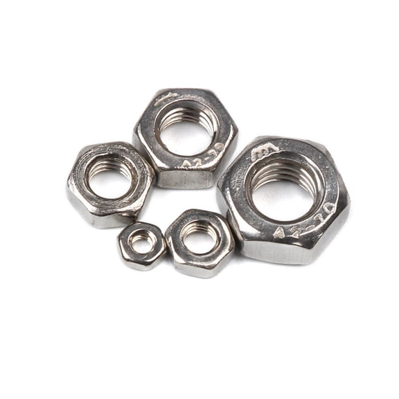 50/100Pcs M2 M3 M4 M5 M6 Stainless Steel Hex Nut Hexagon Nuts Metric Thread Suit for Screws Bolts