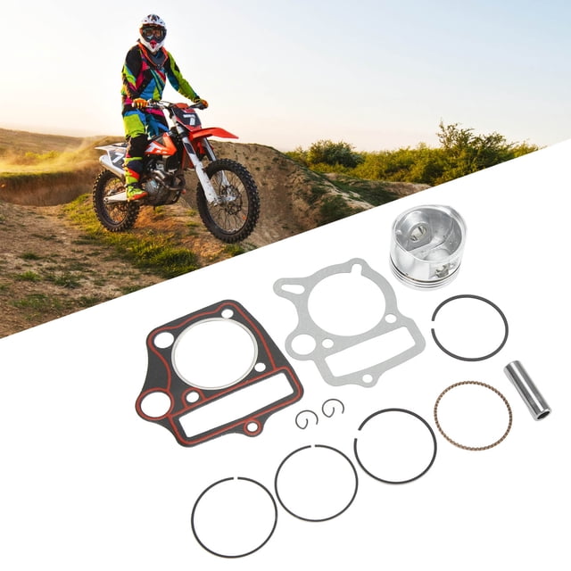 Juego De Juntas De Anillos De Pistón, Kit De Reconstrucción De Pistón De Motor De Ajuste Perfecto Estándar Estricto Universal Para 110cc 125cc ATV Dirt Pit Bike Go Kart
