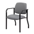 thumbnail image 4 of Boss Office Products Big and Tall Antimicrobial Vinyl 300 lb Capacity Guest Chair, Grey/Black, 4 of 8