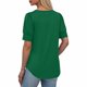 thumbnail image 5 of Ounisa Womens 2025 Summer Sweater Top Short Sleeve Blouses Dressy Casual Shirts Business Tops Cute Vacation Tunic, 5 of 7