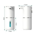 thumbnail image 6 of Pebbuoy Waterproof Automatic Soap Dispenser USB-C Fast Charging 4 Foaming Settings IPX5 Waterproof Design Wash Dispenser, 6 of 7