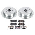 thumbnail image 3 of PowerStop Rear Z23 Evolution Sport Carbon-Fiber Ceramic Brake Pad and Drilled & Slotted Rotor Kit Fits: LEXUS TOYOTA Select Models K5864, 3 of 10