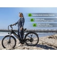 thumbnail image 5 of Jasion Roamer 26" Electric Bike for Adults, 500W Rated Motor Commuter Ebike with 48V 11Ah Removable Battery, 62-Mile Range, 28 MPH, 7-Speed, Green, 5 of 9