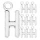 thumbnail image 1 of 50 Uds alfabeto inglés H colgante de dijes de aleación accesorios de fabricación de joyas de bricolaje para collar pulsera (plata antigua), 1 of 7