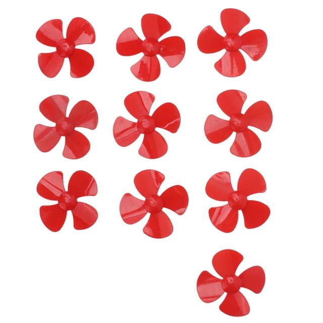 Hélice de plástico, 10 piezas, 80 mm, 4 palas, hélice, accesorios de juguete para bricolaje, confiabilidad excepcional