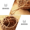 thumbnail image 3 of Plant Shelf Rope Hanging Basket Outdoor Plant Pot Wall Mounted Plant Holder Weave Basket Hanging Wicker Planter Hanging Baskets for Plants Indoor Wicker Storage Basket Mini Basket, 3 of 6