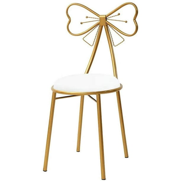 Vanity Chair With Back Stool Dressing Makeup For Erfly Backrest Bench Artist Dining Chairs Bedroom Bathroom Living Room Home Decor White Com Vanity Chair With Back Stool, Vanity Stool With Back White