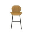 thumbnail image 3 of Set of 2, Leather Bar Chair with High-Density Sponge, PU Chair Counter Height Pub Kitchen Stools for Dining room,homes,bars, kitchens,Brown 67817, 3 of 9