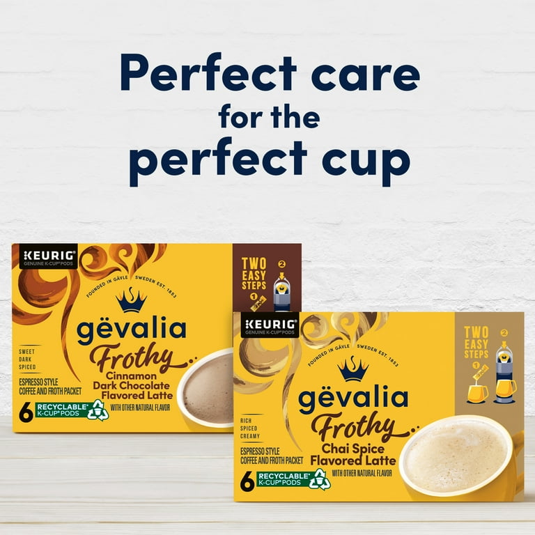 Gevalia Frothy 2-Step Chai Spice Flavored Latte Espresso Style
