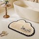 thumbnail image 5 of Felpudo, alfombra absorbente de baño, tierra antideslizante de diatomeas, alfombra de entrada con forma especial, decoración suave lavable para el hogar de 40 x 60 cm, 5 of 8