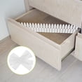 thumbnail image 1 of Minkissy 4Pcs Adjustable White Plastic Drawer Divider Inserts for Wardrobe Kitchen Drawer Organizer, 1 of 7