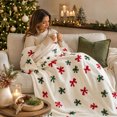 thumbnail image 4 of Eoozwa Christmas Ornaments Flannel Throw Blanket All Season Using Ultra Soft Fuzzy Plush Cozy Non-shedding Blanket for Couch Sofa Bed Camping, Ideal Gift for Adults, 4 of 7