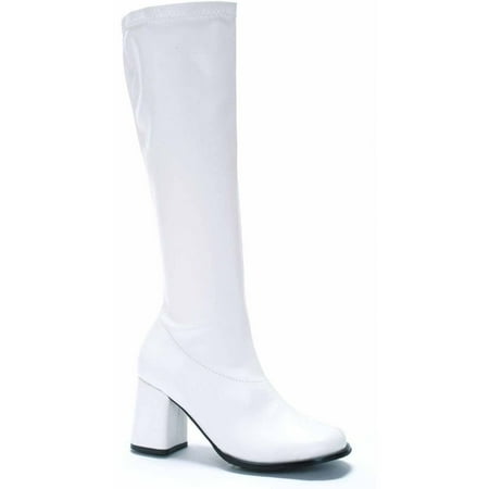 White GoGo Boots Adult Halloween Costume Accessory